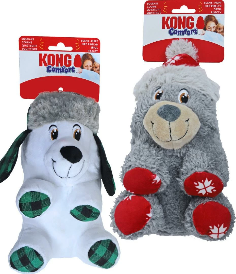 Kong Kerst Polar Bear Comfort Assorti Medium/Large 1 Kong Kerst Polar Bear Comfort Assorti Medium/Large