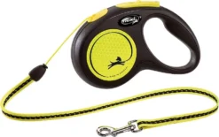 Flexi New Neon S Met Koord Geel 5 Mtr