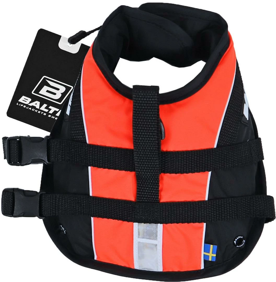 Baltic Hondenzwemvest Mascot Oranje/Zwart 2 Baltic Hondenzwemvest Mascot Oranje/Zwart - Afbeelding 2