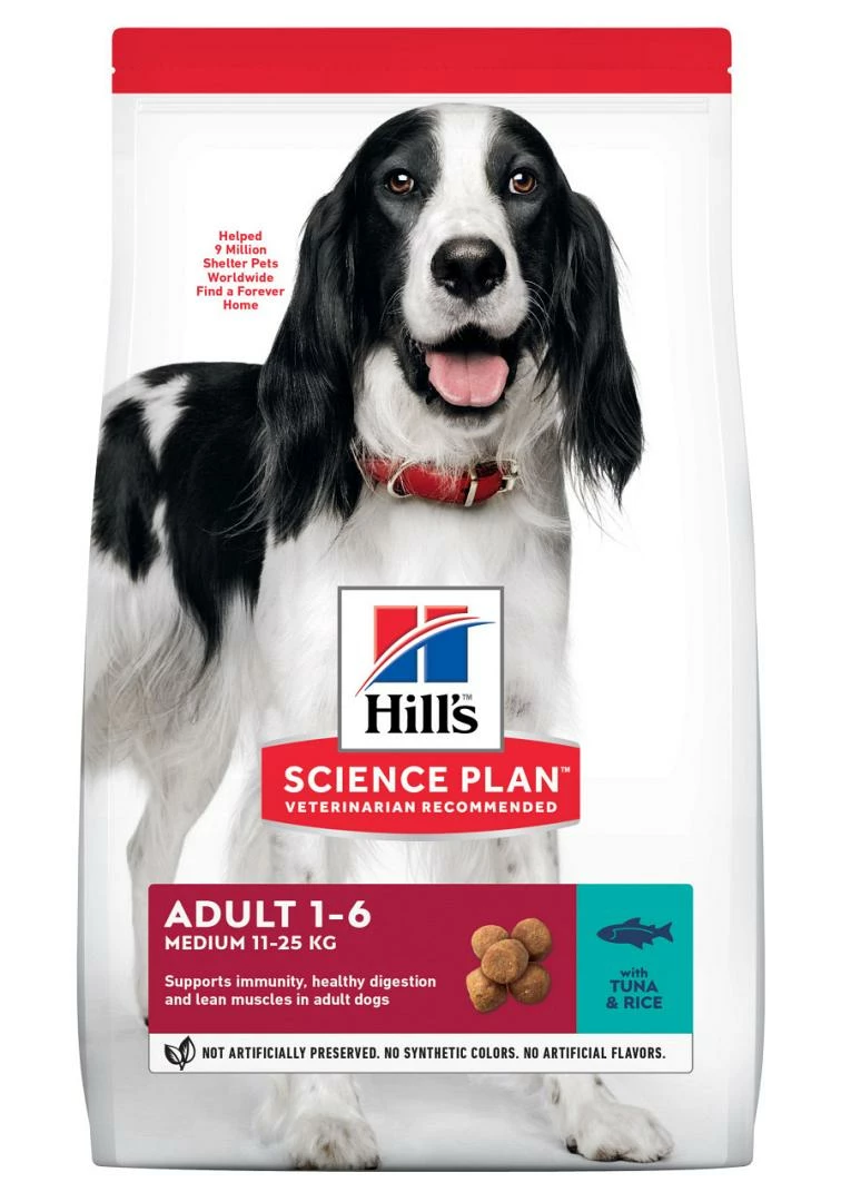 Hill's Science Plan Adult Medium Tonijn & Rijst 2,5 Kg 1 Hill's Science Plan Adult Medium Tonijn & Rijst 2,5 Kg