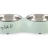 Beeztees Voer- En Drinkbak Oh My Cat Mint 2 X 160 Ml