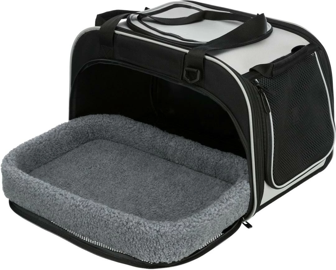 TRIXIE Woon- En Transporttas Hond Valery Zwart/Grijs 4 TRIXIE Woon- En Transporttas Hond Valery Zwart/Grijs - Afbeelding 4