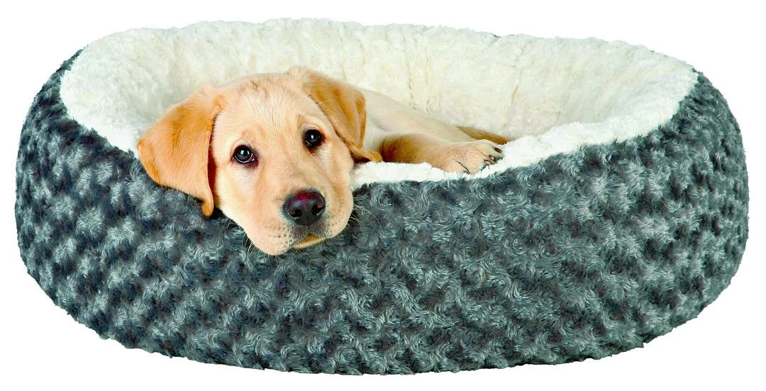 TRIXIE Mand Rond Kaline Grijs/crème 2 TRIXIE Mand Rond Kaline Grijs/crème - Afbeelding 2