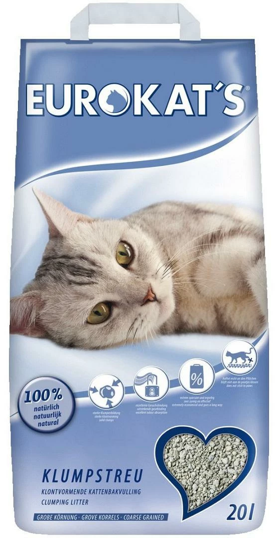 Eurokat's Kattenbakvulling Naturel 20 Ltr 1 Eurokat's Kattenbakvulling Naturel 20 Ltr