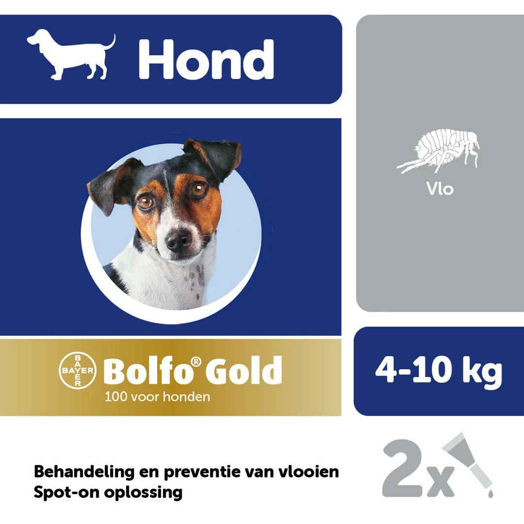 Bolfo Gold 100 Hond 2 Pipetten 2 Bolfo Gold 100 Hond 2 Pipetten - Afbeelding 2