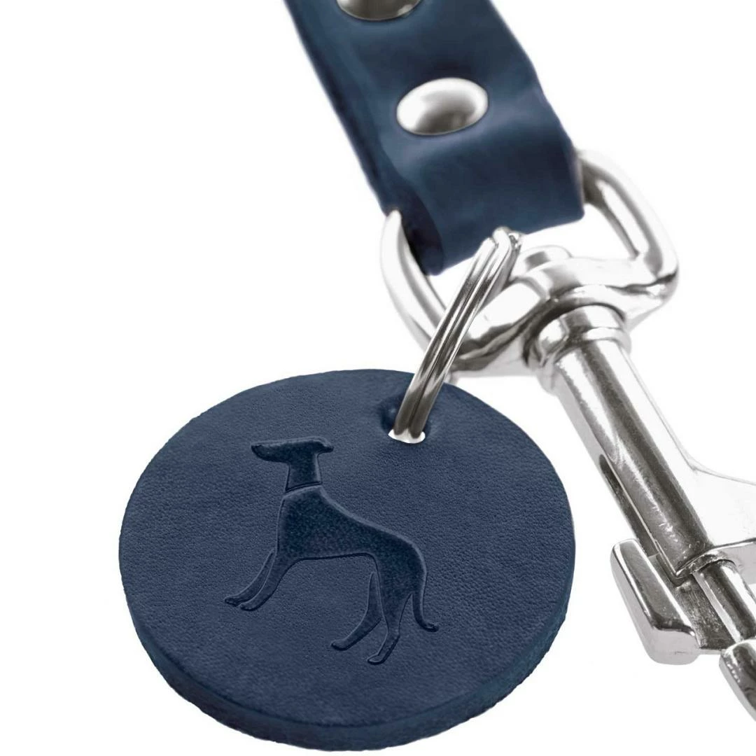 Hunter Rundleder Hondenlijn Donkerblauw 2 Hunter Rundleder Hondenlijn Donkerblauw - Afbeelding 2