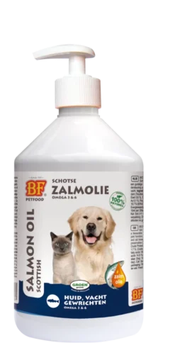 BF Petfood Zalmolie Met Doseerpomp 500 Ml