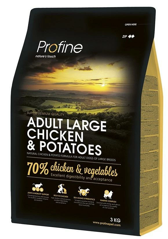 Profine Hondenvoer Adult Large Chicken & Potatoes 3 Kg 1 Profine Hondenvoer Adult Large Chicken & Potatoes 3 Kg
