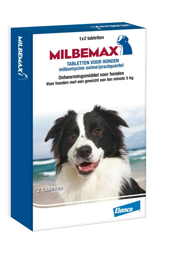 Milbemax Tabletten Hond 10 - 50 Kg 2 St 1 Milbemax Tabletten Hond 10 - 50 Kg 2 St