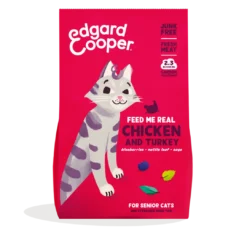 Edgard & Cooper Kattenvoer Senior Kip En Kalkoen 2 Kg