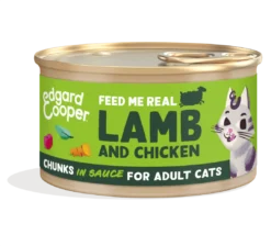 Edgard & Cooper Kattenvoer Lam & Kip Chunks 85 Gr