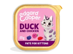 Edgard & Cooper Kattenvoer Kitten Eend & Kip Paté 85 Gr