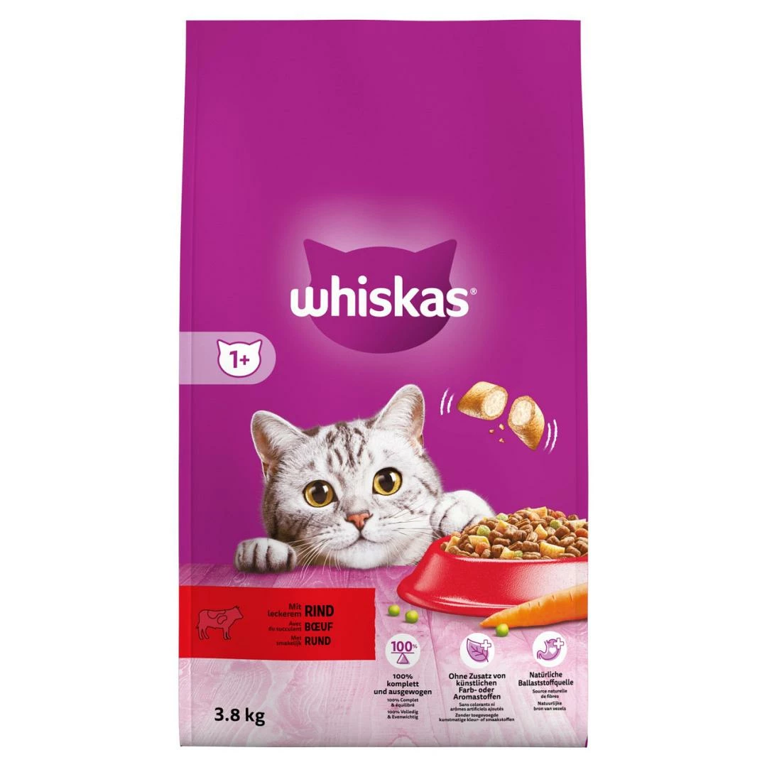 Whiskas Kattenvoer Adult Rund 3,8 Kg 1 Whiskas Kattenvoer Adult Rund 3,8 Kg