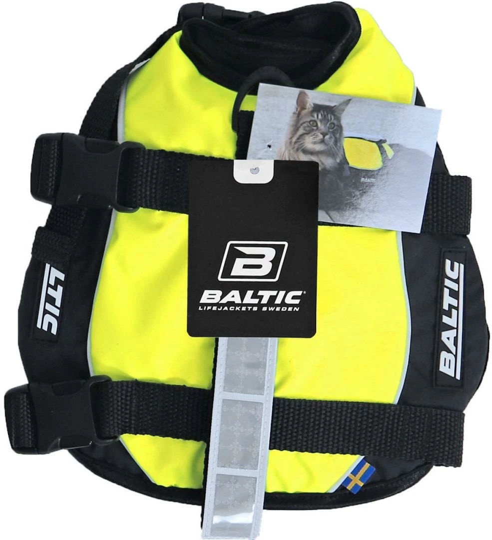 Baltic Kattenzwemvest Maja Geel/Zwart 3 Baltic Kattenzwemvest Maja Geel/Zwart - Afbeelding 3