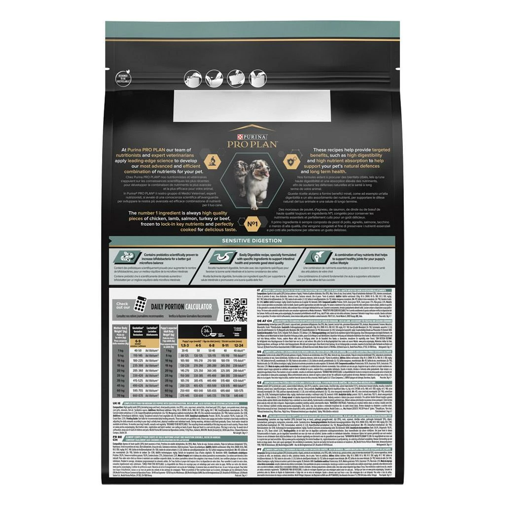 Pro Plan Medium Puppy Sensitive Digestion Lam 3 Kg 2 Pro Plan Medium Puppy Sensitive Digestion Lam 3 Kg - Afbeelding 2