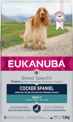 Eukanuba Hondenvoer Cocker Spaniel Adult 7,5 Kg