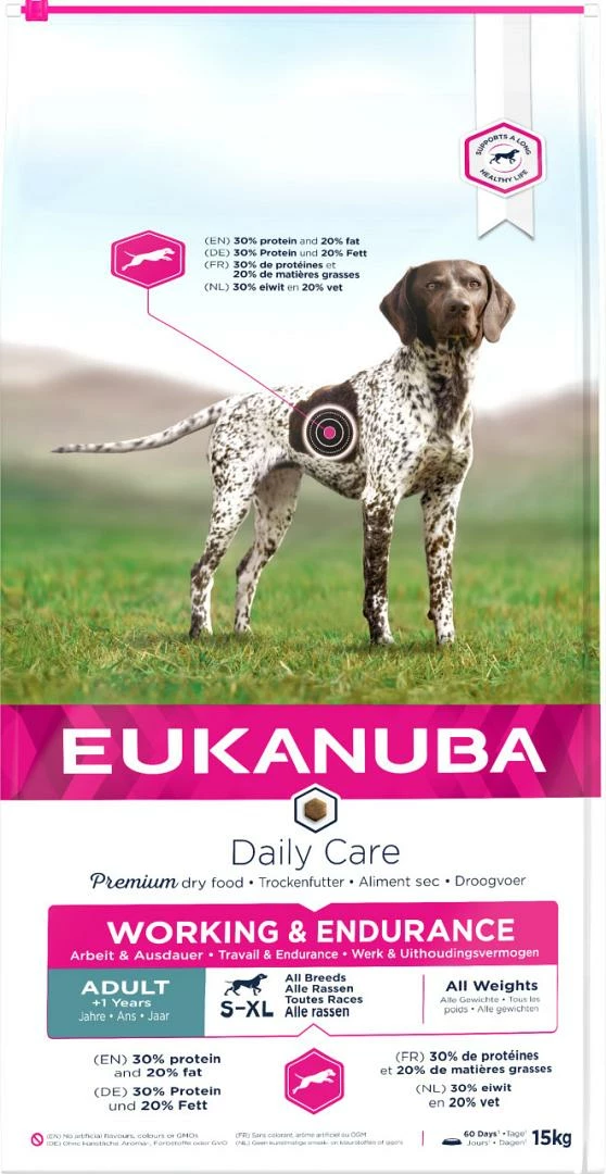 Eukanuba Hondenvoer Working & Endurance Adult 15 Kg 1 Eukanuba Hondenvoer Working & Endurance Adult 15 Kg