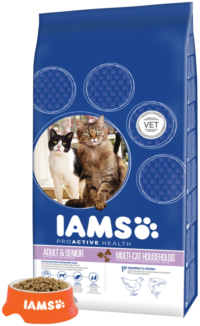 IAMS Kattenvoer Adult & Senior Multi-Cat Household 15 Kg 2 IAMS Kattenvoer Adult & Senior Multi-Cat Household 15 Kg - Afbeelding 2