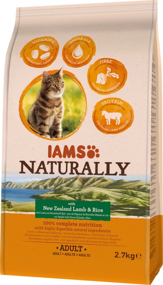 IAMS Naturally Kattenvoer Adult Lamb & Rice 2,7 Kg 1 IAMS Naturally Kattenvoer Adult Lamb & Rice 2,7 Kg