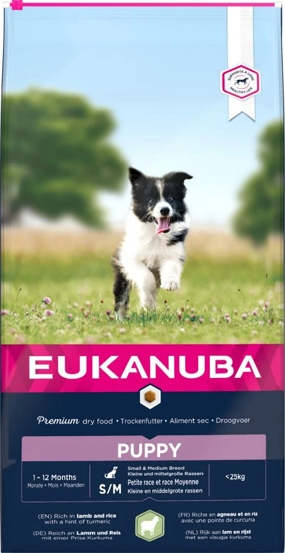 Eukanuba Hondenvoer Puppy Small/Medium Lamb & Rice 12 Kg 1 Eukanuba Hondenvoer Puppy Small/Medium Lamb & Rice 12 Kg
