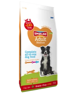 Smølke Hondenvoer Adult Medium 12 + 3 Kg