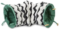 Beeztees Speeltunnel Bengy Zwart/wit/groen