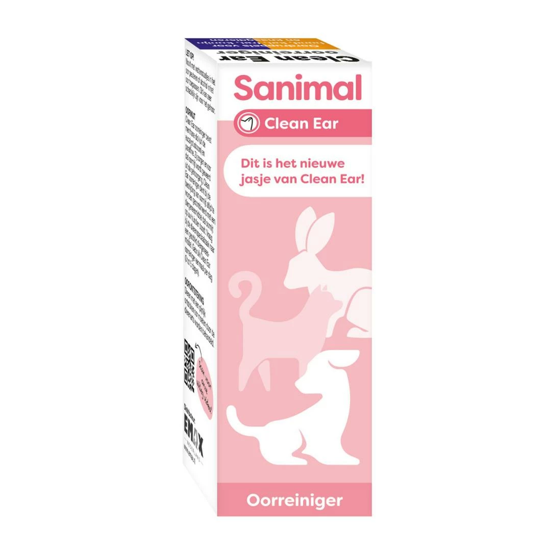 Sanimal Clean Ear Oorreiniger 60 Ml 1 Sanimal Clean Ear Oorreiniger 60 Ml
