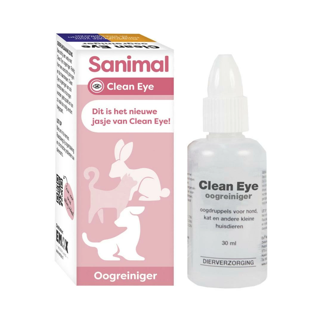 Sanimal Clean Eye Oogreiniger 30 Ml 2 Sanimal Clean Eye Oogreiniger 30 Ml - Afbeelding 2