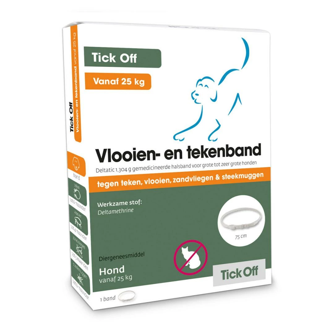 Tick Off Vlooien- En Tekenband Vanaf 25 Kg 75 Cm 1 Tick Off Vlooien- En Tekenband Vanaf 25 Kg 75 Cm