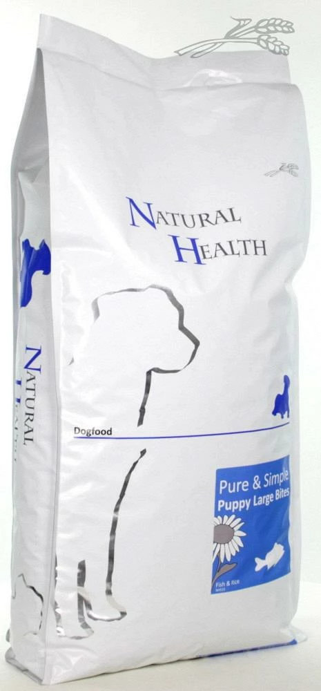 Natural Health Hondenvoer Puppy Fish & Rice Large Bite 12,5 Kg 1 Natural Health Hondenvoer Puppy Fish & Rice Large Bite 12,5 Kg