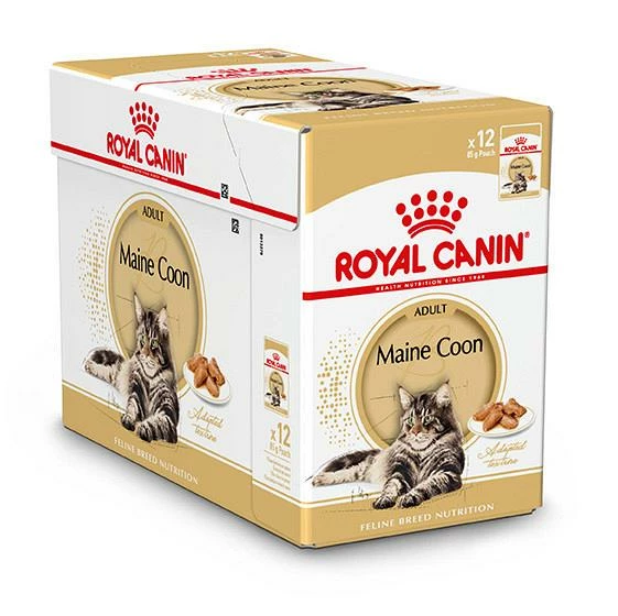 Royal Canin Kattenvoer Maine Coon Adult 12 X 85 Gr 1 Royal Canin Kattenvoer Maine Coon Adult 12 X 85 Gr
