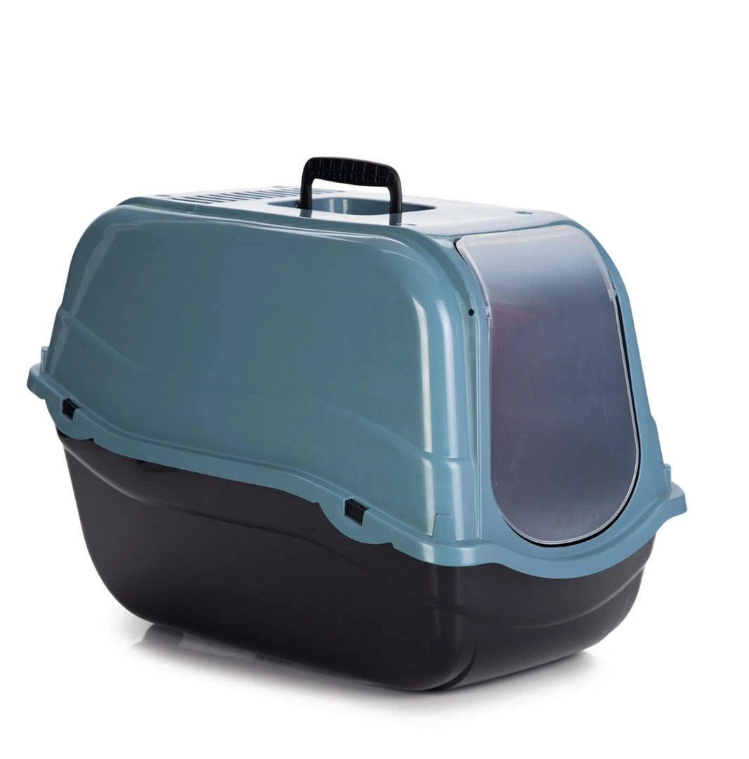 Beeztees Kattenbak Romeo Eco Blauw/zwart 1 Beeztees Kattenbak Romeo Eco Blauw/zwart