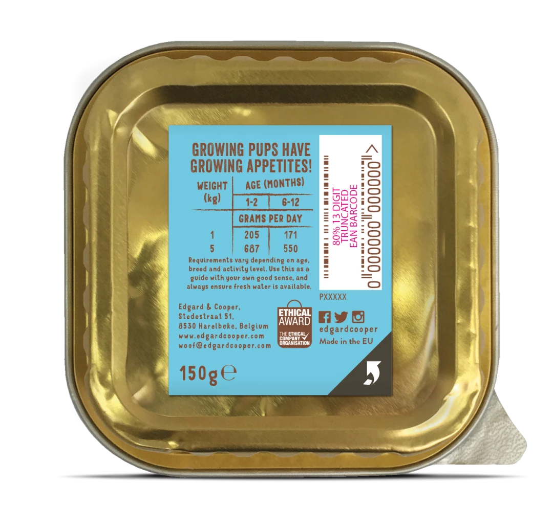 Edgard & Cooper Hondenvoer Puppy Biokip En -vis 100 Gr 2 Edgard & Cooper Hondenvoer Puppy Biokip En -vis 100 Gr - Afbeelding 2