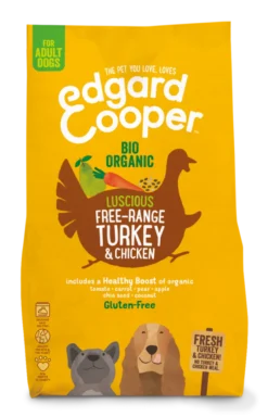 Edgard & Cooper Hondenvoer Adult Biokalkoen En -kip 2,5 Kg