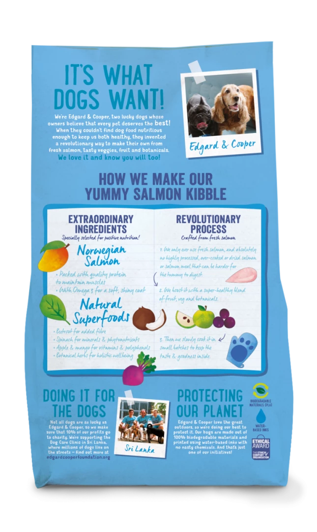 Edgard & Cooper Hondenvoer Adult Noorse Zalm 2,5 Kg 2 Edgard & Cooper Hondenvoer Adult Noorse Zalm 2,5 Kg - Afbeelding 2