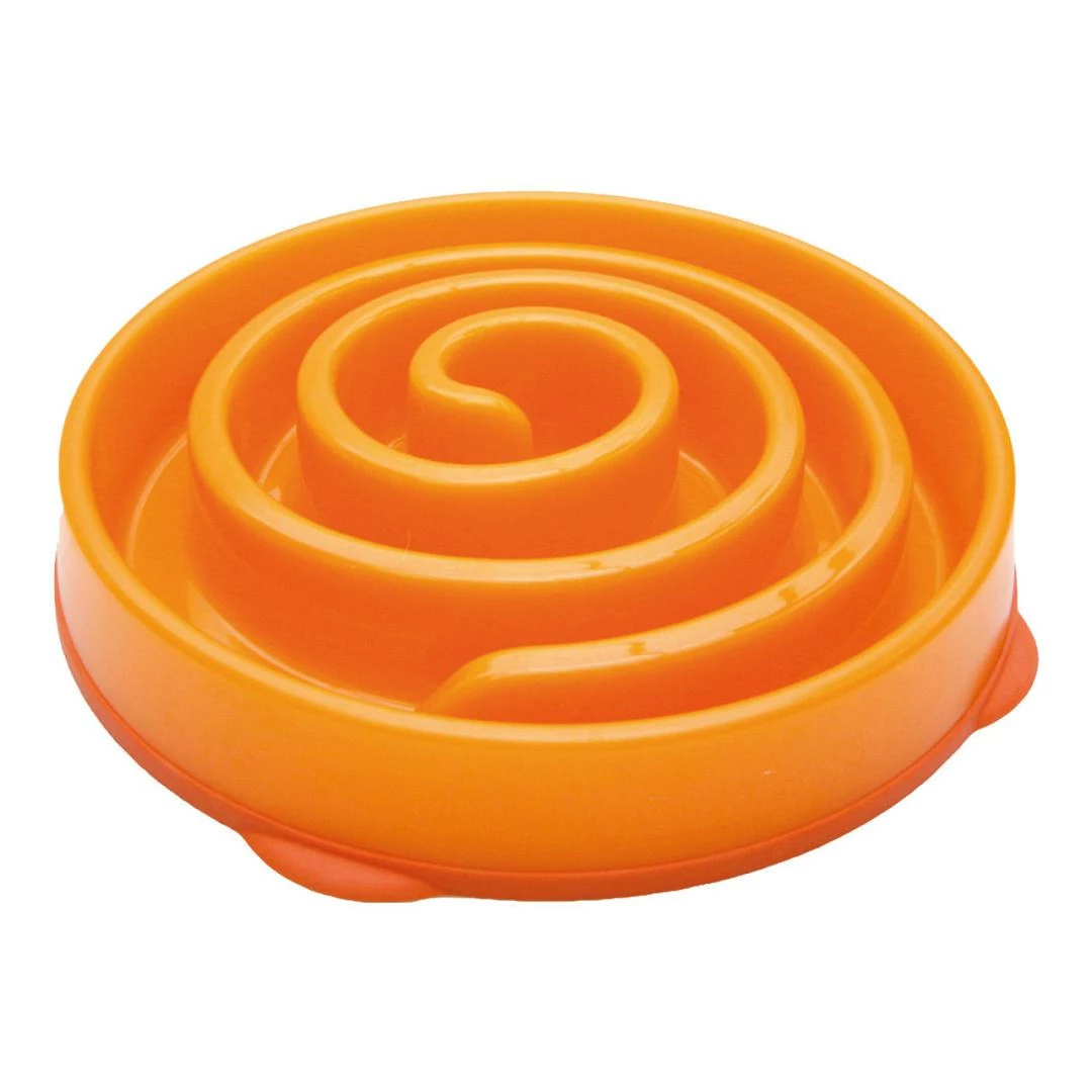 Outward Hound Slo-Bowl Fun Feeder Oranje 1 Outward Hound Slo-Bowl Fun Feeder Oranje