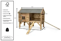Voldux Kippen- Of Konijnenhok Dennis -Exporteren AvoDierenRuiter winkel Kippenhok Dennis 8720094050584 5