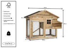 Voldux Kippen- Of Konijnenhok Nova Rechts -Exporteren AvoDierenRuiter winkel Kippenhok Nova rechts 8720094050263 5