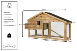Voldux Kippen- Of Konijnenhok Romy Links -Exporteren AvoDierenRuiter winkel Kippenhok Romy links 8720094050294 5