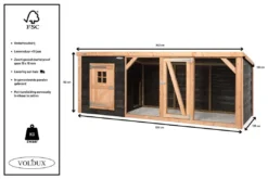Voldux Kippen- Of Konijnenhok Milan XL -Exporteren AvoDierenRuiter winkel Voldux Kippenren Milan XL 8720569162347 5