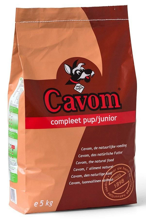 Cavom Hondenvoer Compleet Pup/Junior 5 Kg 1 Cavom Hondenvoer Compleet Pup/Junior 5 Kg