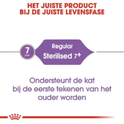 Royal Canin Kattenvoer Sterilised 7+ 10 Kg -Exporteren AvoDierenRuiter winkel royal canin sterilised 7plus volwassen kat castratie sterilisatie hero image 9